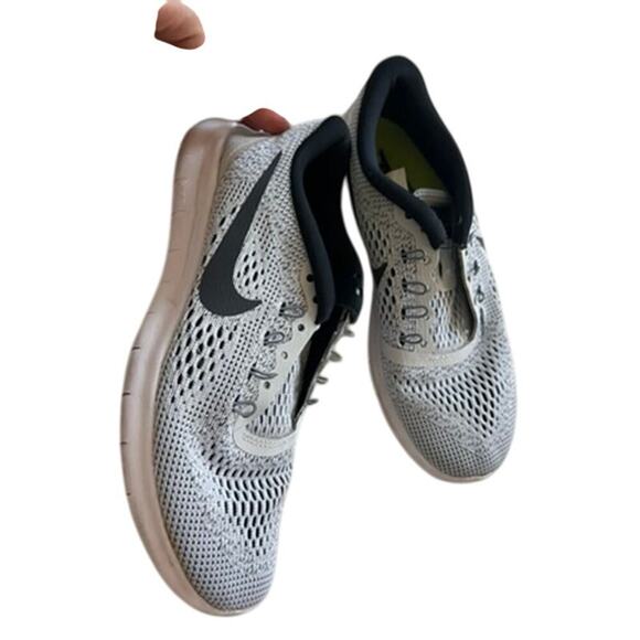 Nike free sneaker womens gray and black missing laces comfy running shoes size 6 - Picture 1 of 10